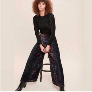 Anthropologie x Kachel Velvet WideLeg Pants size 6
